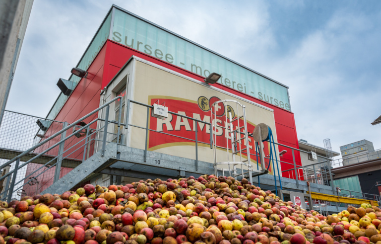 Abschluss Mostobsternte bei der RAMSEIER Suisse AG